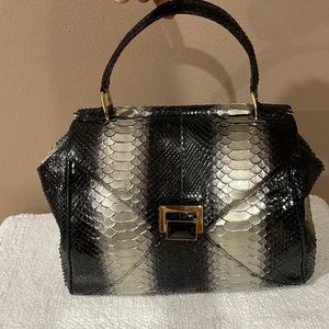 Kara Ross real snake skin purse, not embossed.